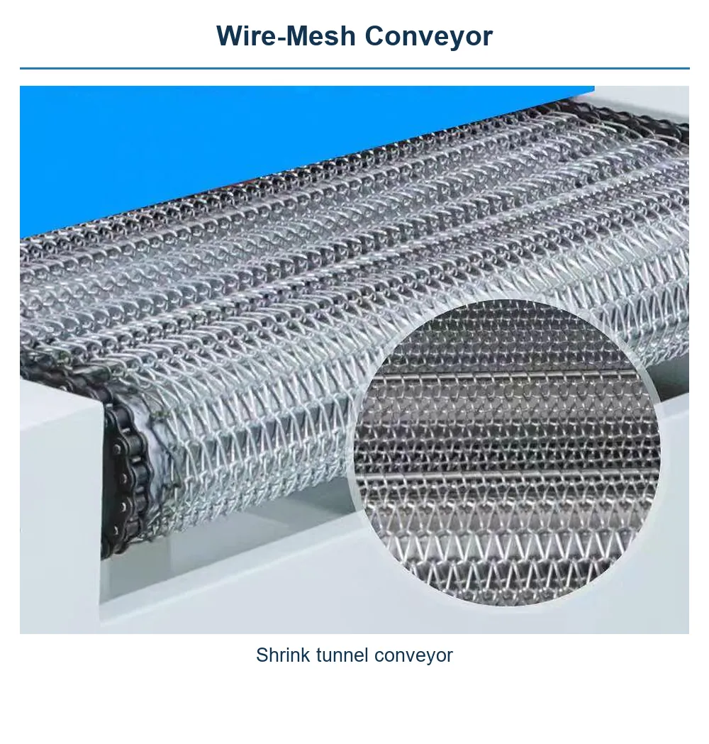 Wire-Mesh Conveyor: Shrink tunnel conveyor