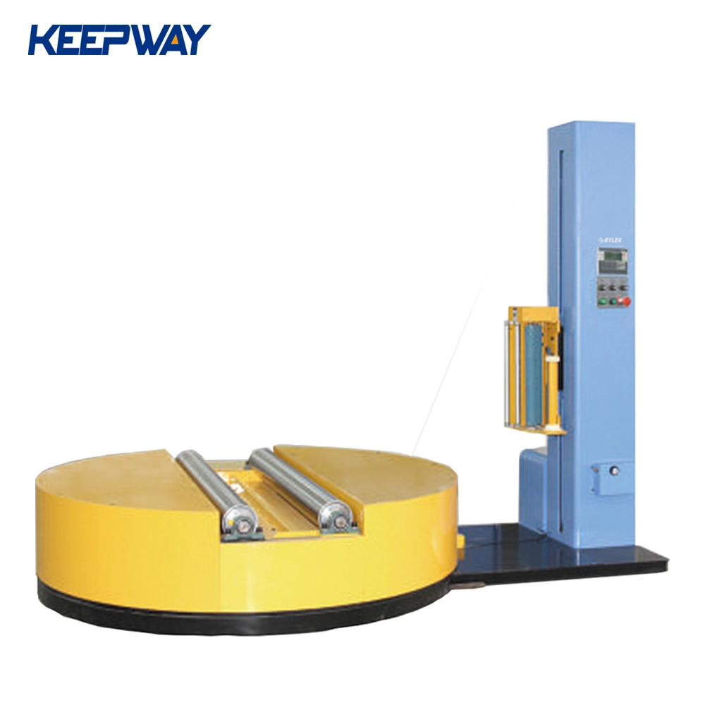 Automatic Cylinder Roll Paper Roll Stretch Film Pallet Wrapping Machine