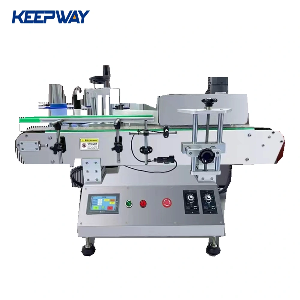  tabletop labeling machine sticker label printing machine round bottle labeling machine for plastic glass jar bottle
