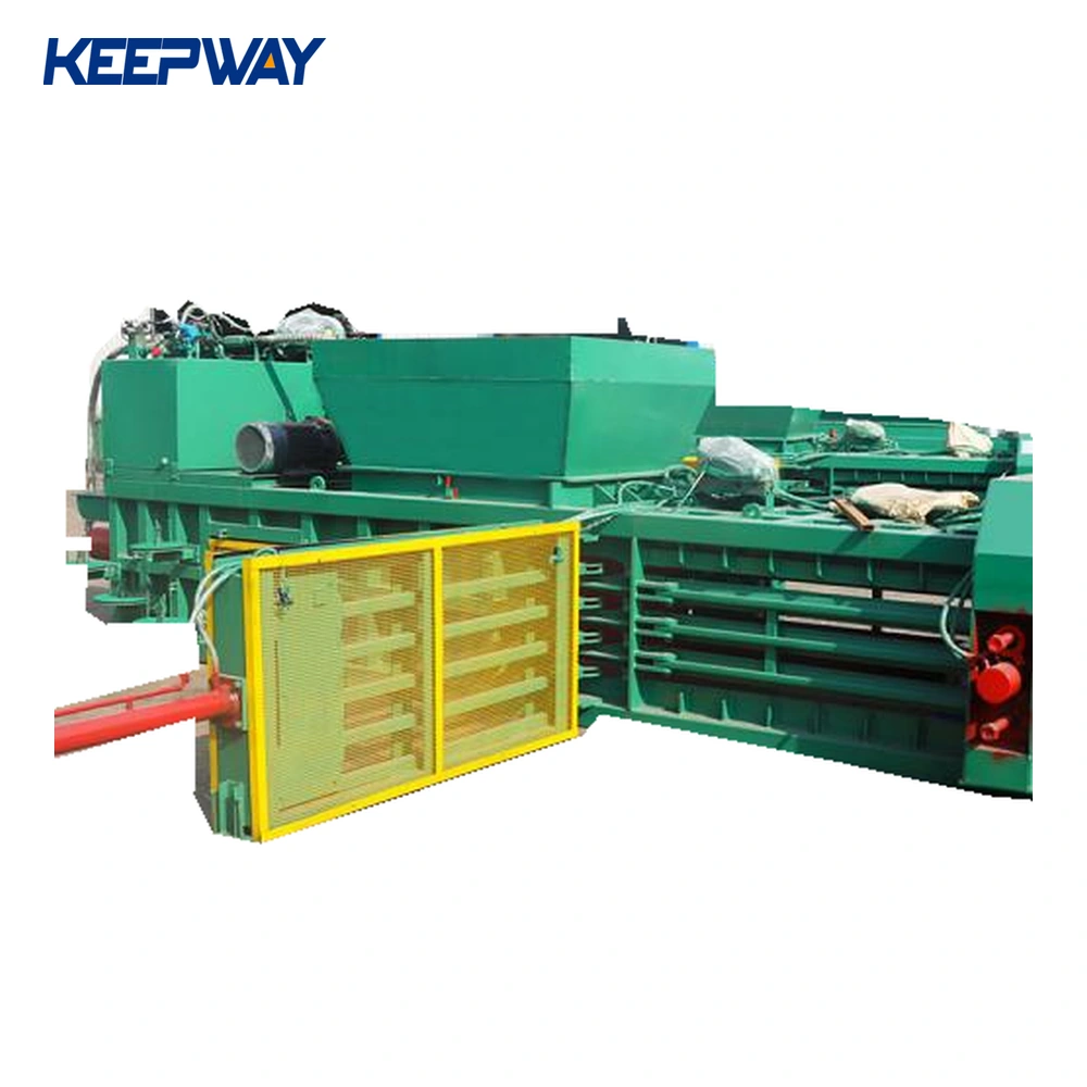 automatic 120 tons horizontal baler machine for waste paper hydraulic baling press machine