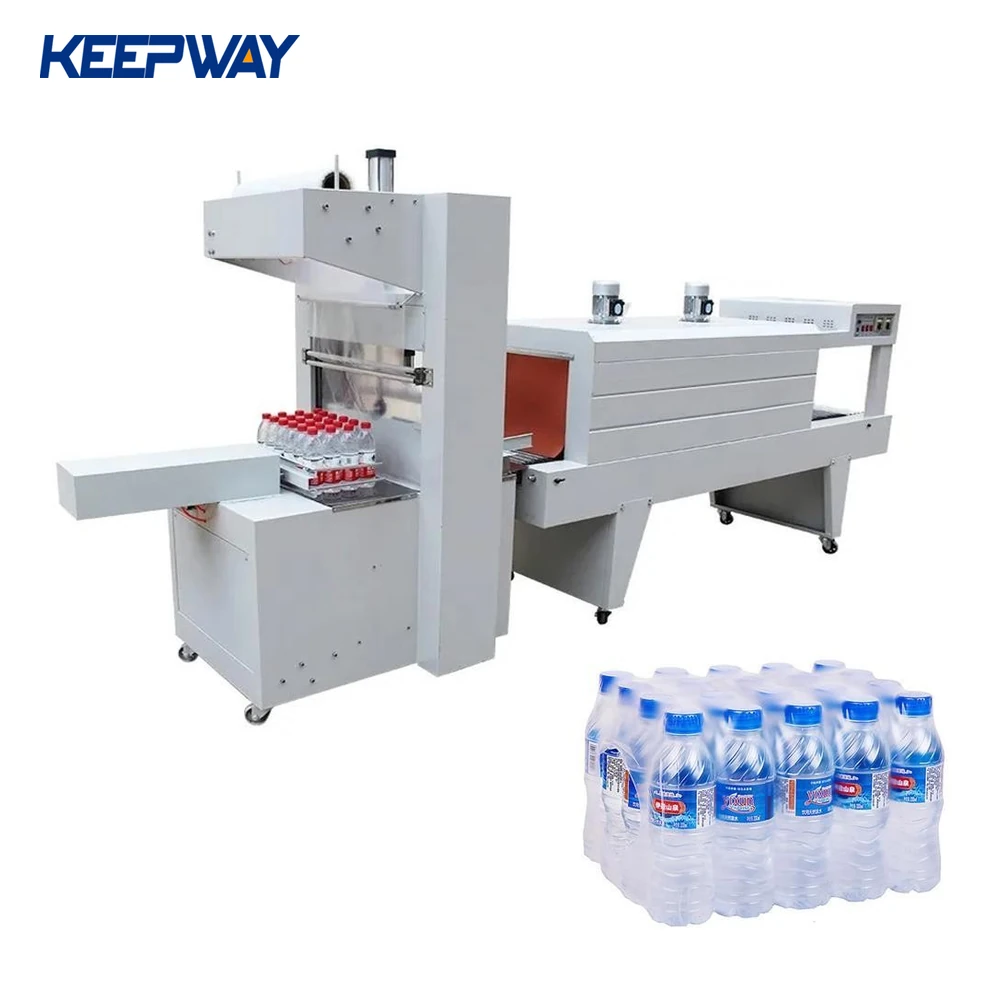 automatic plastic shrink wrap film bottle packing machine