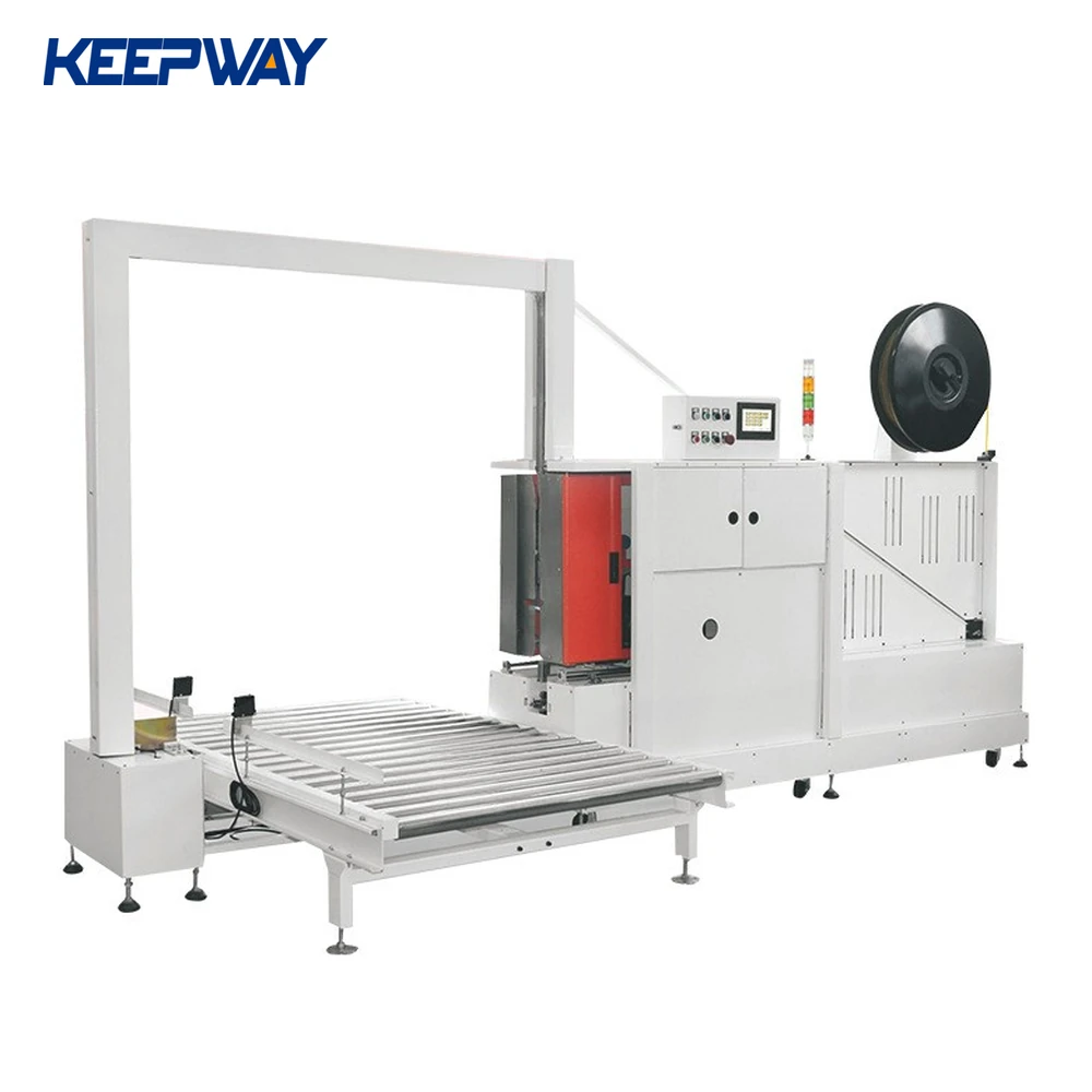 Automatic side seal strapping machine vertical pallet strapping machine line