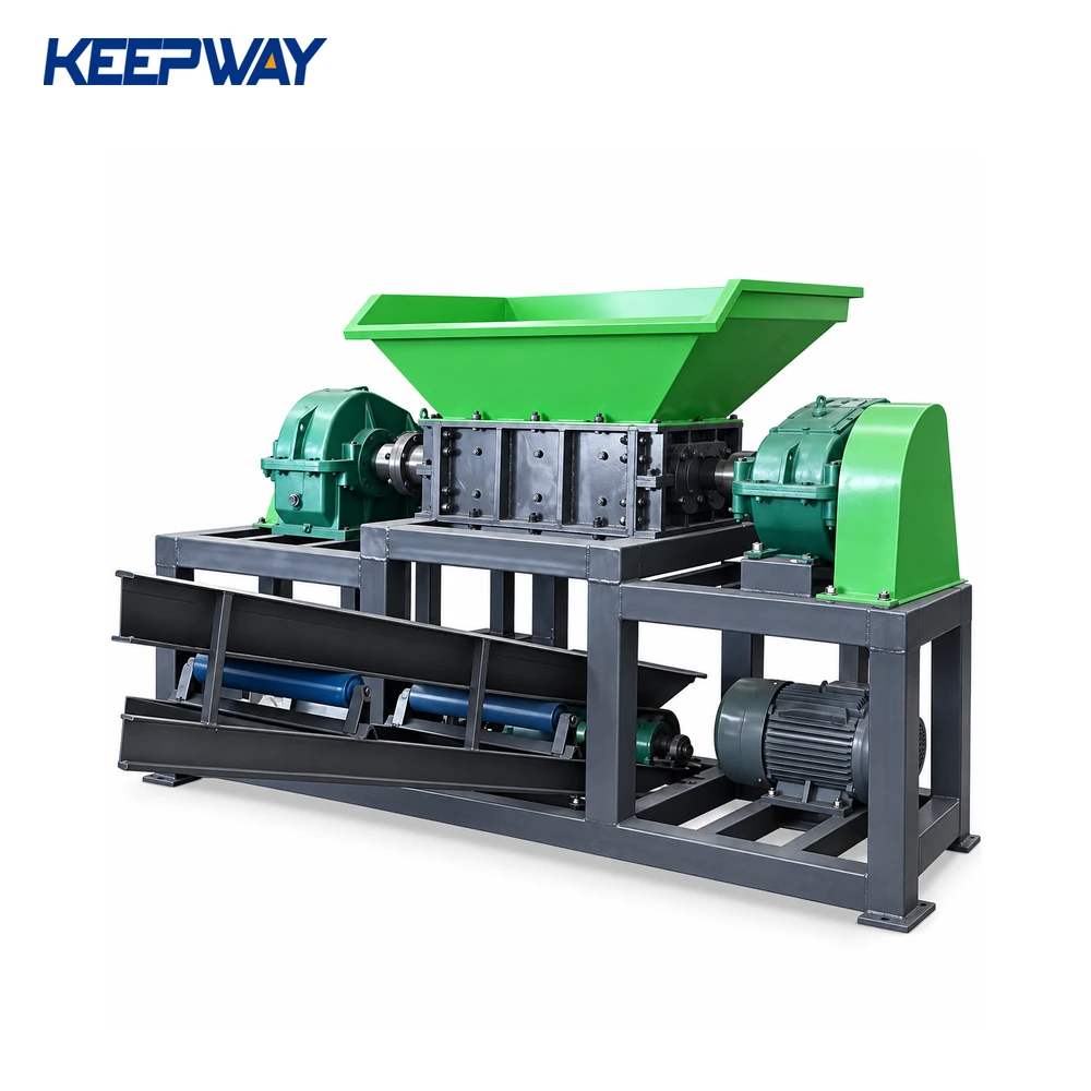 Industrial Double Shaft Steel Metal Shredder Machine