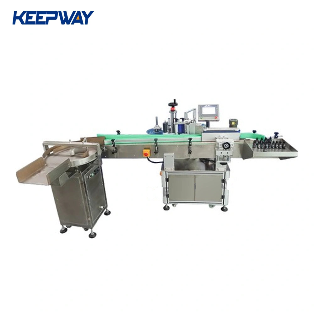 Round Bottles Labeling Machine Pneumatic Automatic Bottle Labelling Machine for Small Business