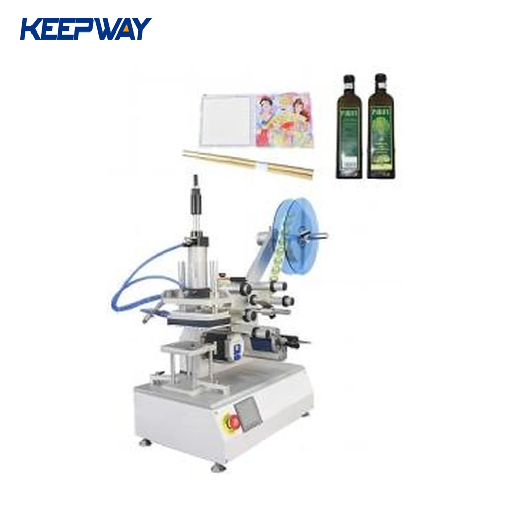Semi Automatic Flat Labeling Machine