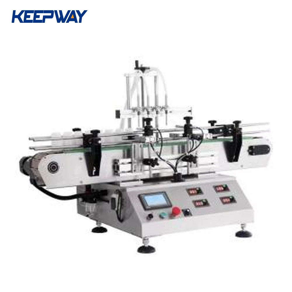 4 heads digital control pump bottle jar liquid filling machine
