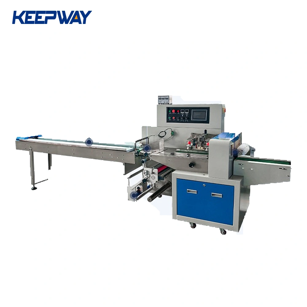 horizontal flowpack bag packing machine for soap bar bread flow wrap pillow packaging machine  