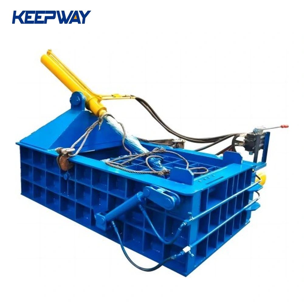 hydraulic steel metal scrap baling machine