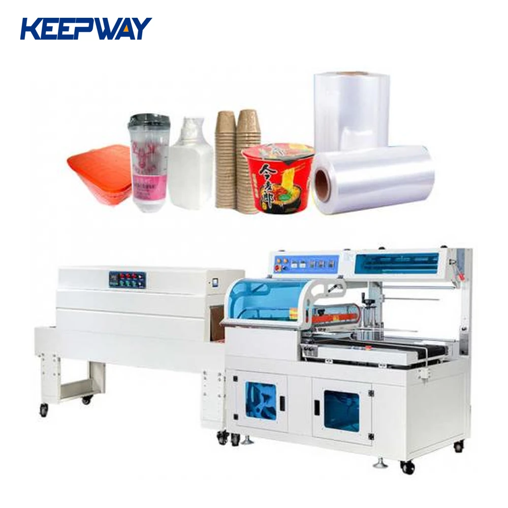 automatic sealing and cutting machine flow wrapping shrinking film packaging machine