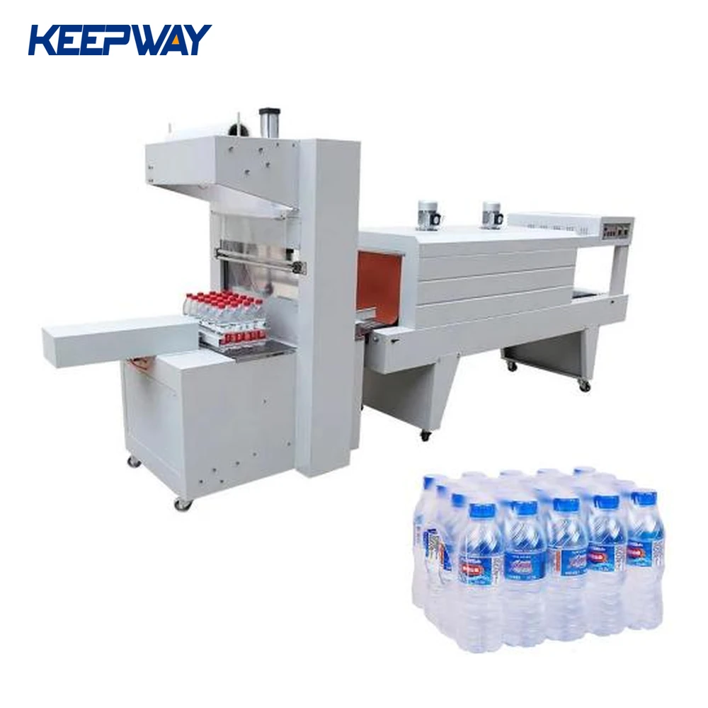 Automatic Sleeve Film Cutter And Sealer Shrink Wrap Packaging Water Bottle Packing Machine