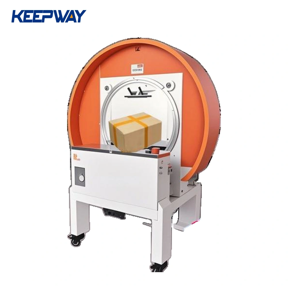 Automatic tape wrapping fresh-keeping foam box wrap around sealing carton machine