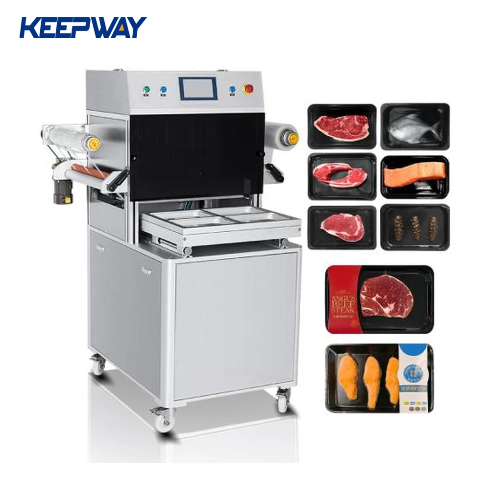 Commercial Vacuum Skin Packaging Machine for Meat, Steaks, Fish – Tray Sealer for Small Food Business