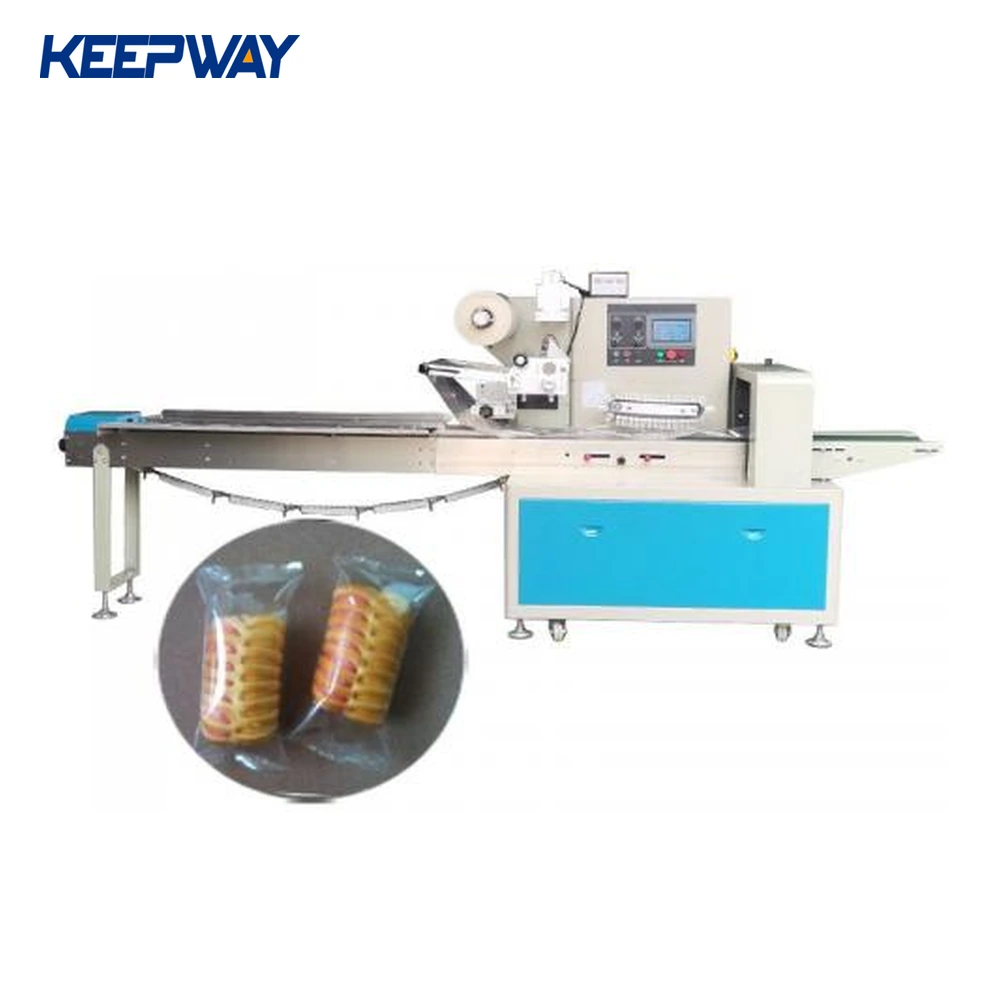 horizontal pillow vegetable candy packing bag machine