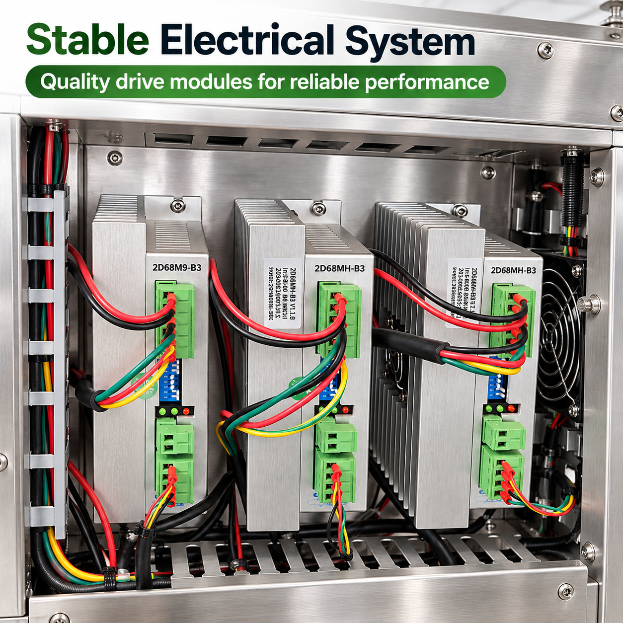 Electrical drive modules and wiring detail supplied for the KPW-P4050 tray wrapper