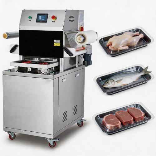 VSP Vacuum Skin Packaging Sealing Machine for Meat, Poultry, Seafood, Cheese & Ready Meals with Quick Mold Change