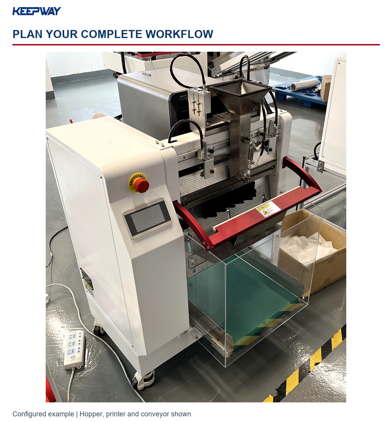 Bagging Machine with Wide Label Printer | KPW-A12-4TR