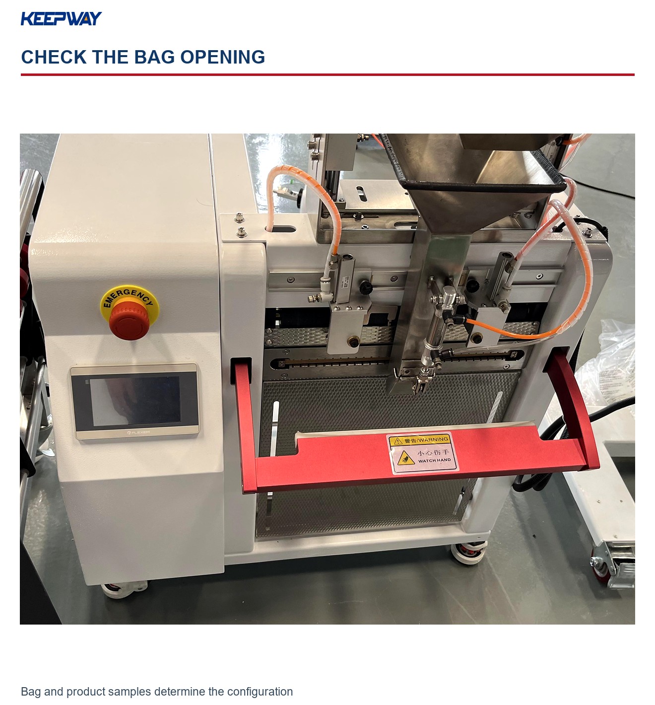 Bagging Machine with Wide Label Printer | KPW-A12-4TR