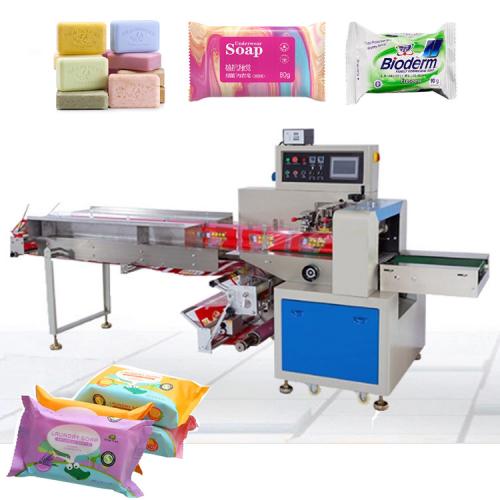 automatic horizontal pillow packing machine for bread candy pillow flow pack food packaging machine 
