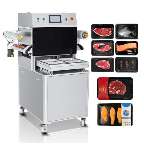 Commercial Vacuum Skin Packaging Machine for Meat, Steaks, Fish – Tray Sealer for Small Food Business