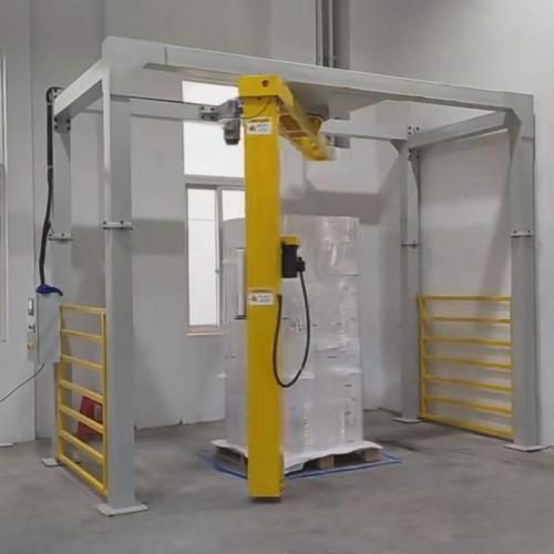 full automatic high speed stretch film rotary arm pallet packaging machine