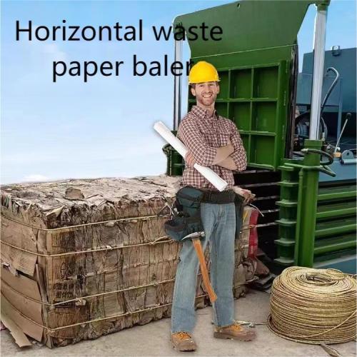 horizontal baler for waste paper hydraulic baler machine
