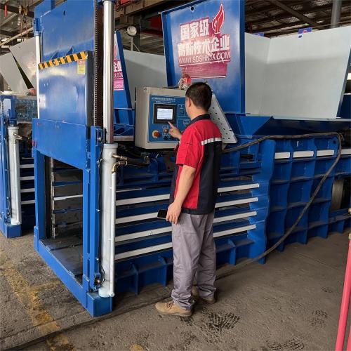horizontal baling press machine