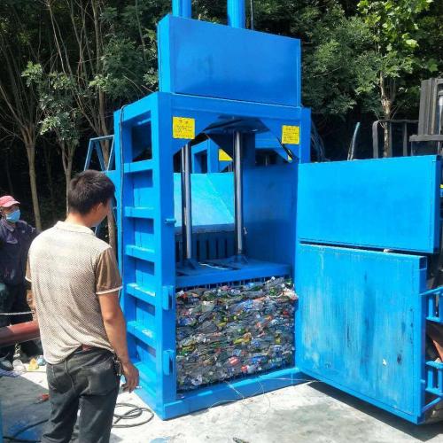 hydraulic waste plastic paper recycling compressor bale machine