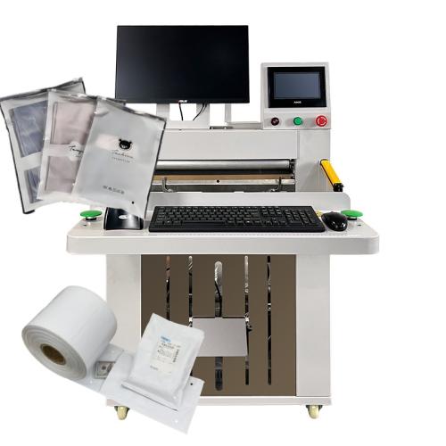 High Speed ERP Integrated Electric Tabletop Poly Mailer Bagging Machine with Digital Temperature Control