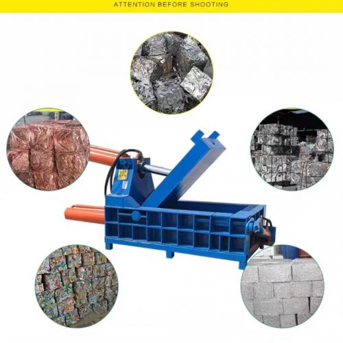 hydraulic steel metal scrap baling machine