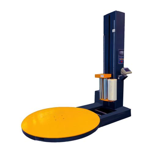 automatic stretch film pallet wrapping machine with scale weighting 