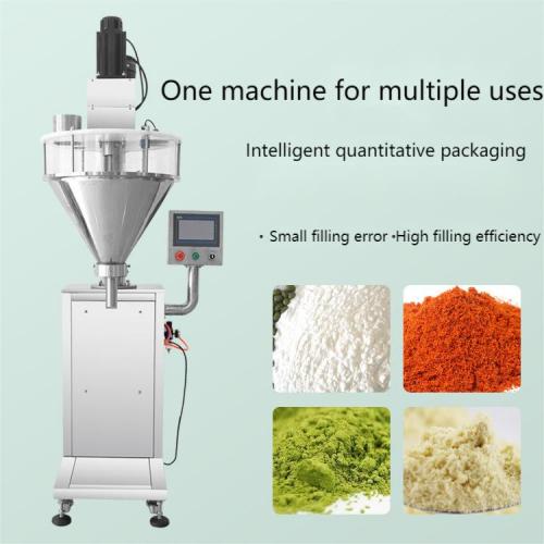 Small screw coffee powder pouch filling machine semi-automatic 