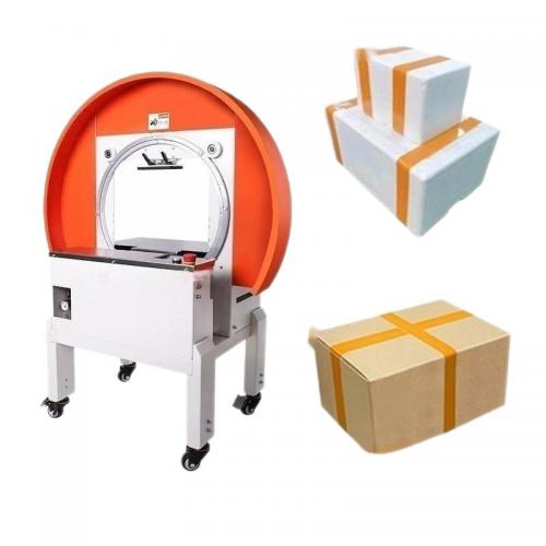 Automatic tape wrapping foam box wrap around sealing carton strapping machine 
