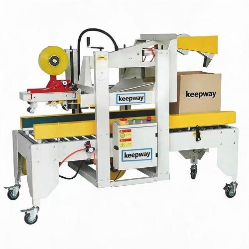 Automatic Flap Folding Carton Sealer Carton Sealing Packing Line