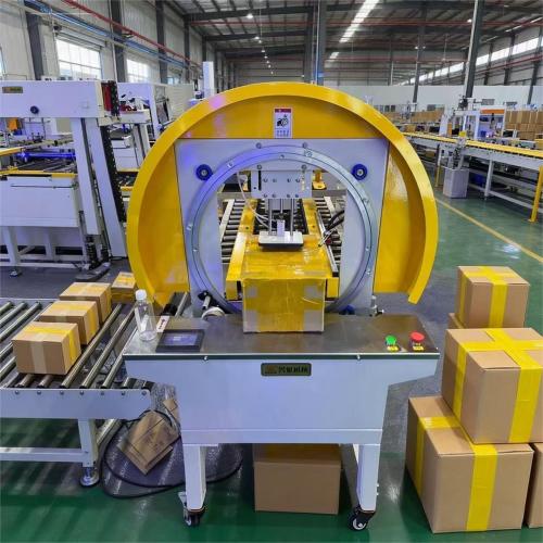 Auto Taping Winding Sealing Packaging Machine for Carton Box
